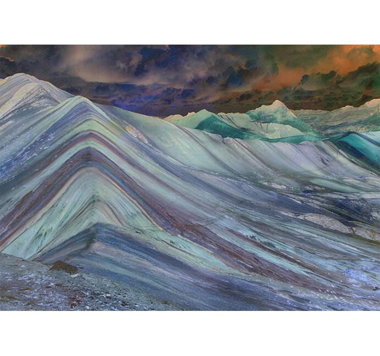 Spalvingas smėlio vinicunca gamtos sieninis paveikslas - „Tenstickers“