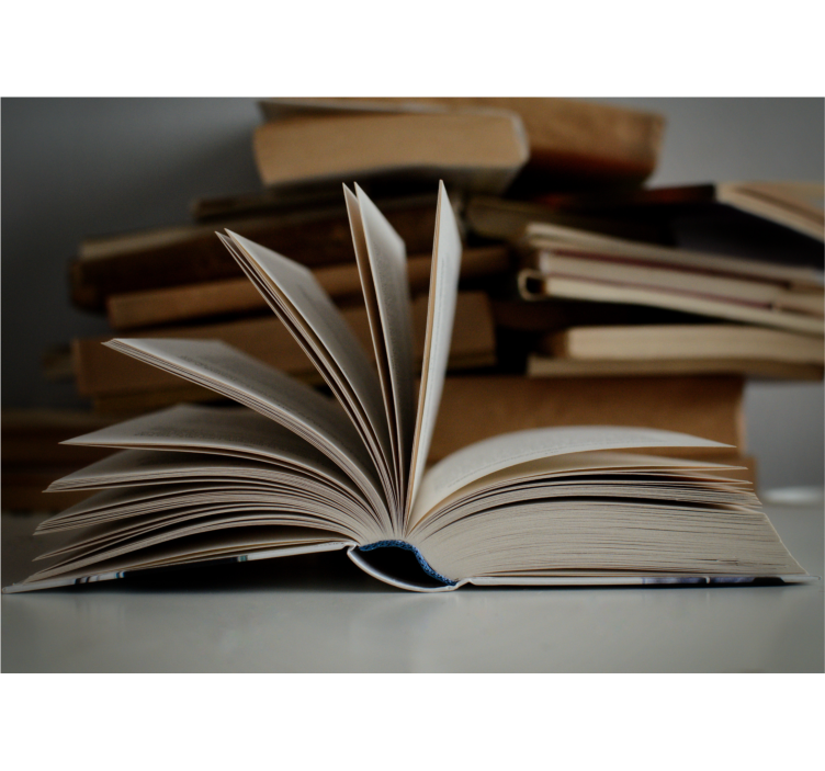 Atviros knygos senovinis sieninis paveikslas - „Tenstickers“