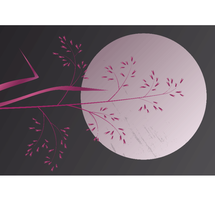 Zen sienos freska ramus botanikos motyvas - „Tenstickers“