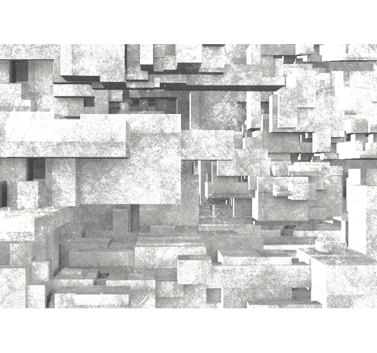 Abstraktus sienų freska geometrinių struktūrų sluoksniai - „Tenstickers“