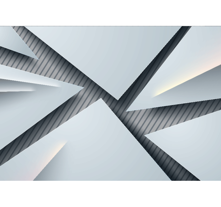 Abstraktus sienų freska geometrinės sluoksniuotos formos - „Tenstickers“