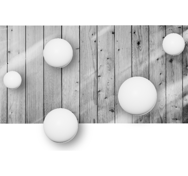 Tekstūros sienų freska geometrinių sferų kompozicija - „Tenstickers“