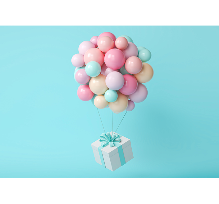 Balionų krūva vaikų darželio fototapetai - „Tenstickers“