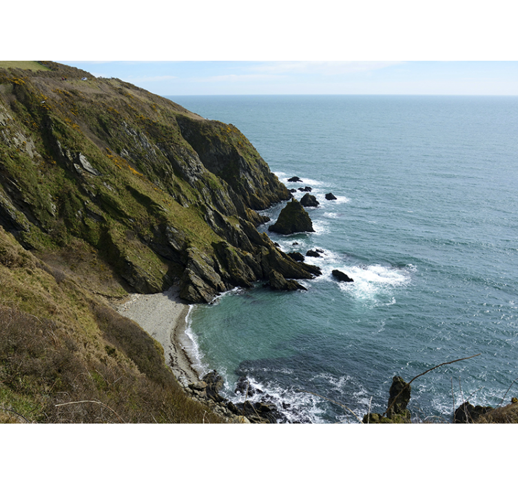 Peizažo sienos freska jūrinė akmenų struktūra - „Tenstickers“