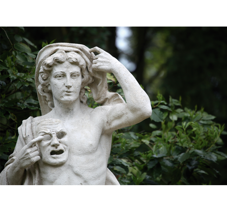 Klasikinė meninė sienų freska klasikinio skulptūrų rodymo - „Tenstickers“