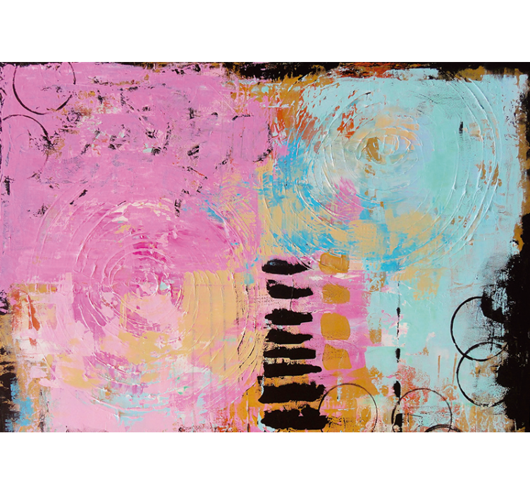 Abstraktus sienų freska spalvingi vingių motyvai - „Tenstickers“