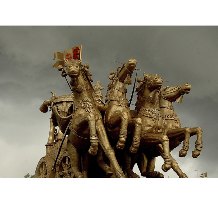 Transporto priemonių sienų freska istoriniai vežimo arkliai - „Tenstickers“