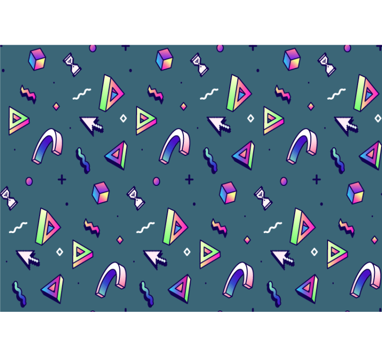 Meilės sienos freska geometrinių formų tyrinėjimas - „Tenstickers“