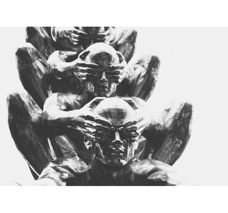 Meno sieniniai paveikslai abstrakčios žmogaus figūros - „Tenstickers“