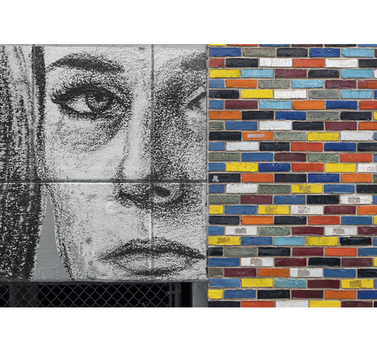 Mmiesto meno sienų freska unikalus miesto portretas - „Tenstickers“