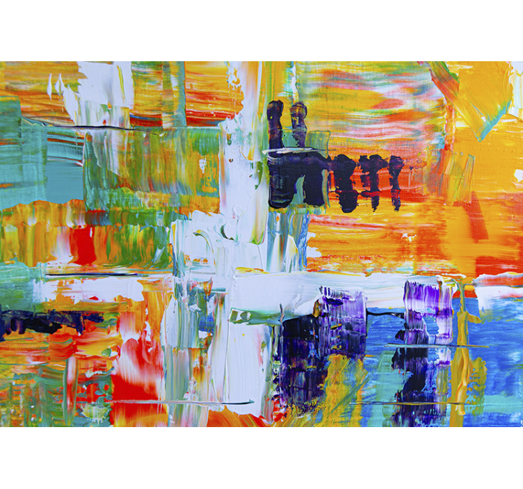 Meno sieniniai paveikslai vibrantus abstraktus derinys - „Tenstickers“