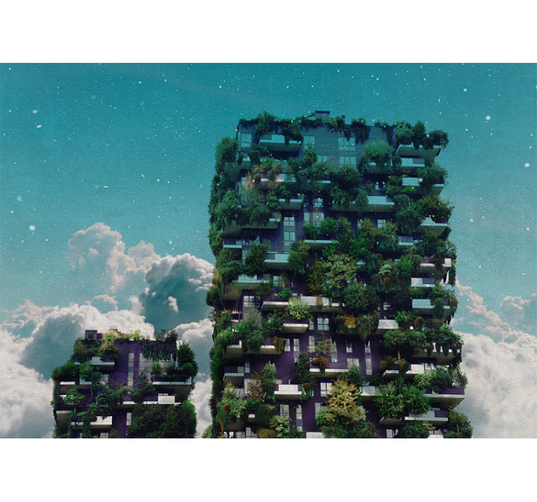 Gamtos sienų tapyba žalias vertikalus sodas - „Tenstickers“