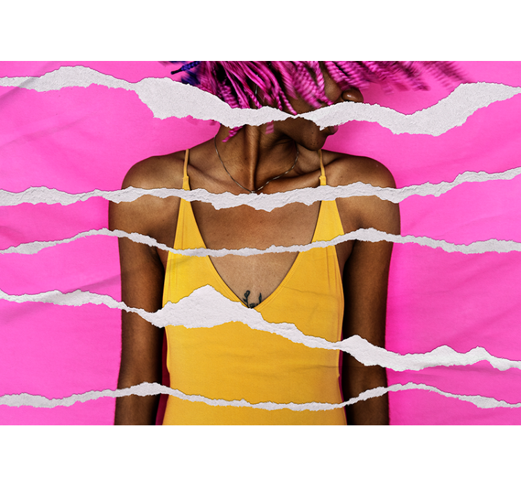 Suplėšyto popieriaus efektas žmonių sienos freskomis - „Tenstickers“