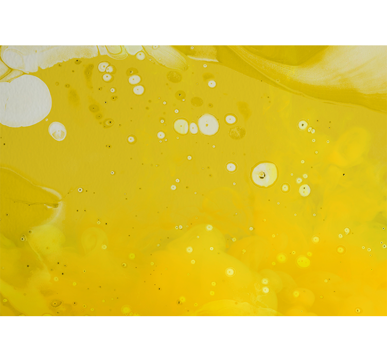 Abstraktus sienų freska sukasi geltonais raštais - „Tenstickers“