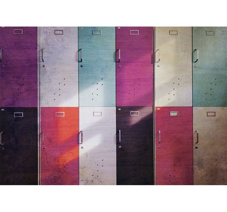 Muzikos sienų freska spalvingoms spintų durims - „Tenstickers“