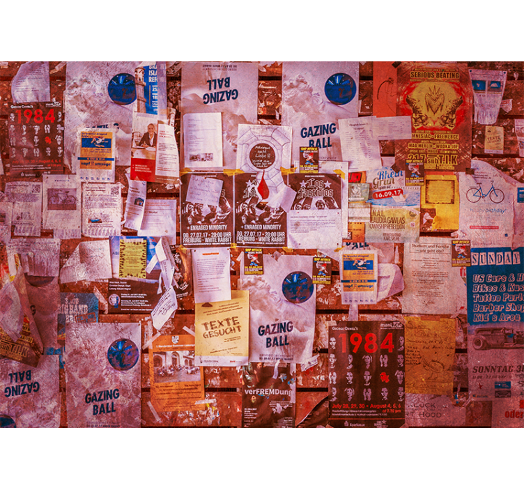 Mmiesto meno sienų freska miesto koliažas - „Tenstickers“