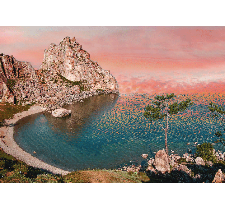 Peizažo sienos freska ramus vandenyno vaizdas - „Tenstickers“