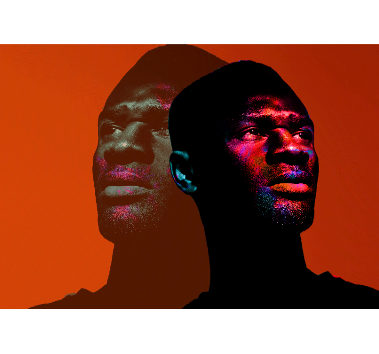 Žmonių sienos freskomis dinamiškos portretų siluetai - „Tenstickers“