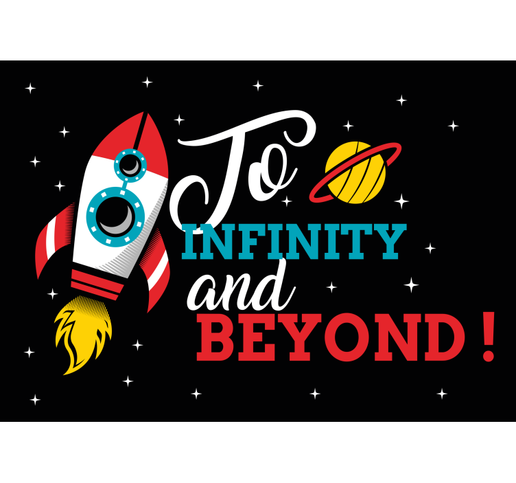 Raketų kosmoso nuotykis fantazijos sienų freska - „Tenstickers“