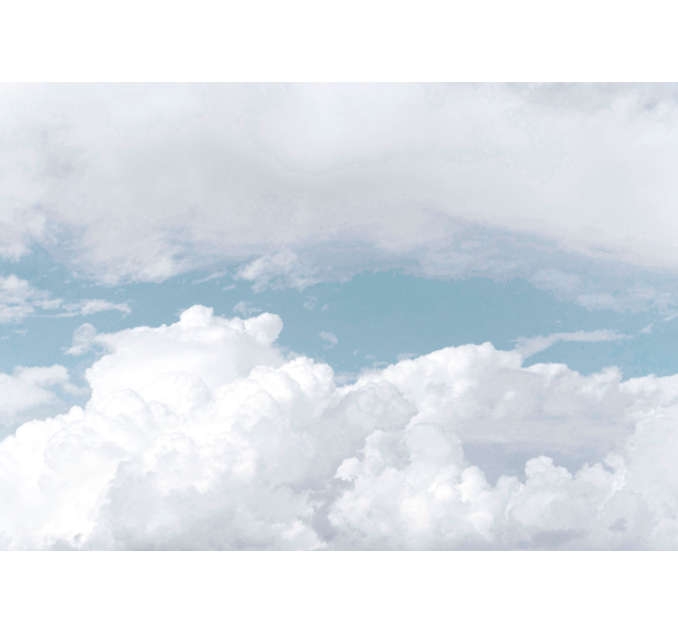 Baltų purių debesų darželio freska - „Tenstickers“