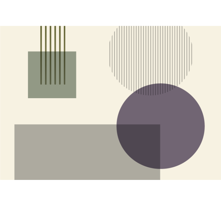 Abstraktus sienų freska geometrinių formų žaidimas - „Tenstickers“