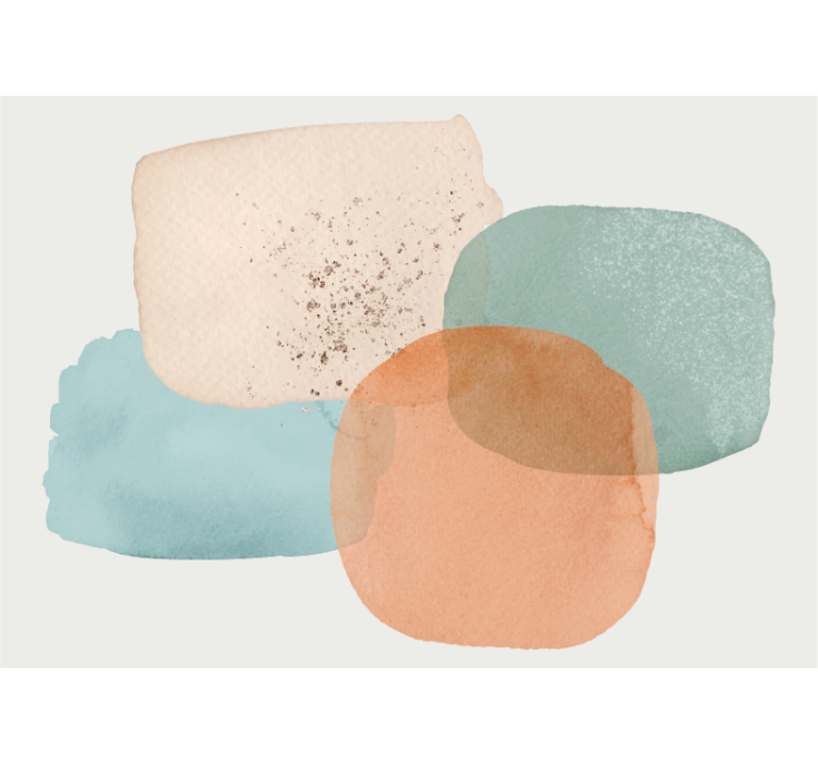 Minkštos apskritos formos abstraktus sienų freska - „Tenstickers“