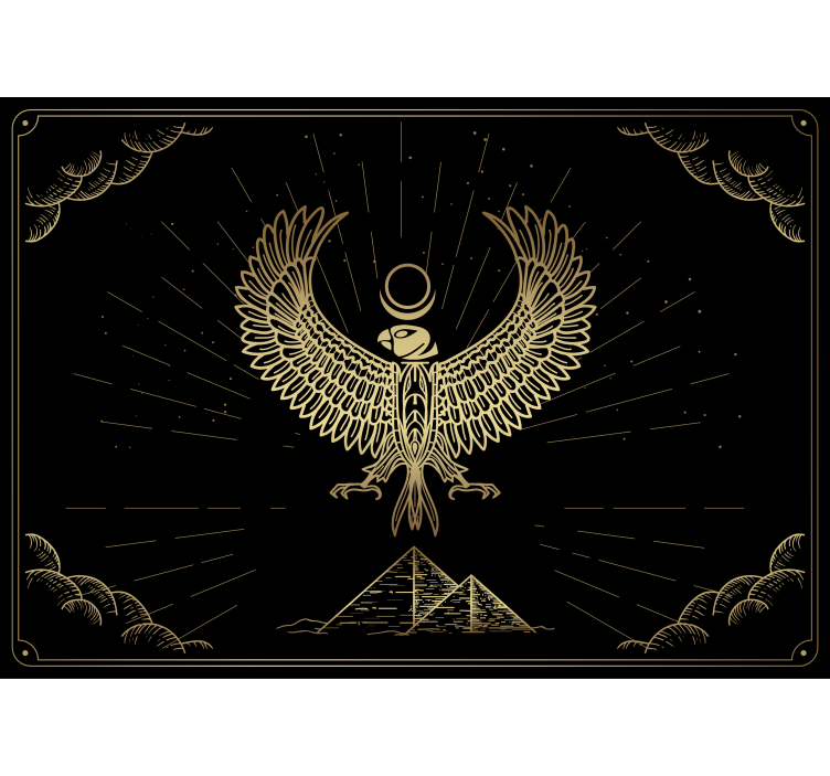 Egipto saulės dievo horuso šiuolaikinė freska - „Tenstickers“