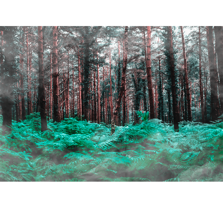 Gamtos sienų tapyba Žaliuojančioje laukinėje gamtoje - „Tenstickers“