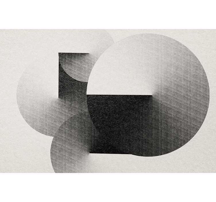 Abstraktus sienų freska geometrinių ratų kompozicija - „Tenstickers“