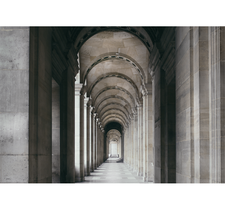 Miesto sienų freska architektūrinių arkų perspektyva - „Tenstickers“