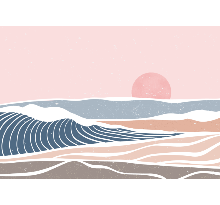 Gamtos sienų tapyba ramus pajūrio vaizdas - „Tenstickers“