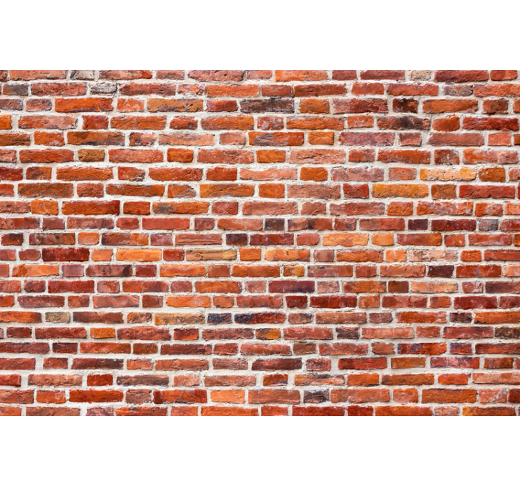 Plytos sienos freska kaimiškų plytų raštu - „Tenstickers“