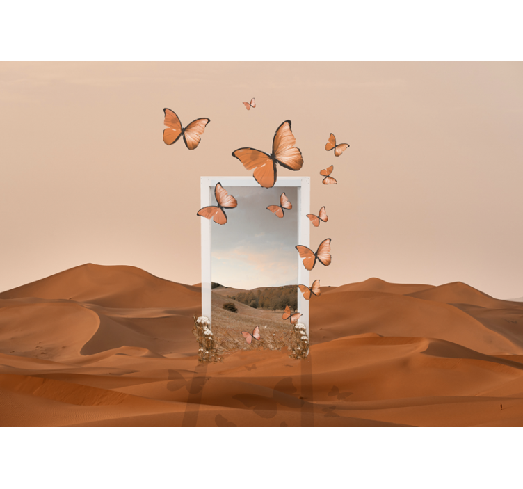 Skraidantys drugeliai gamtos sienų tapyba - „Tenstickers“