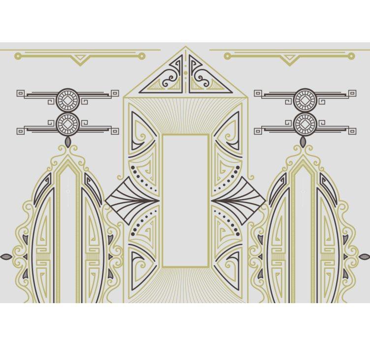 Meno sieniniai paveikslai geometrinė elegancija - „Tenstickers“