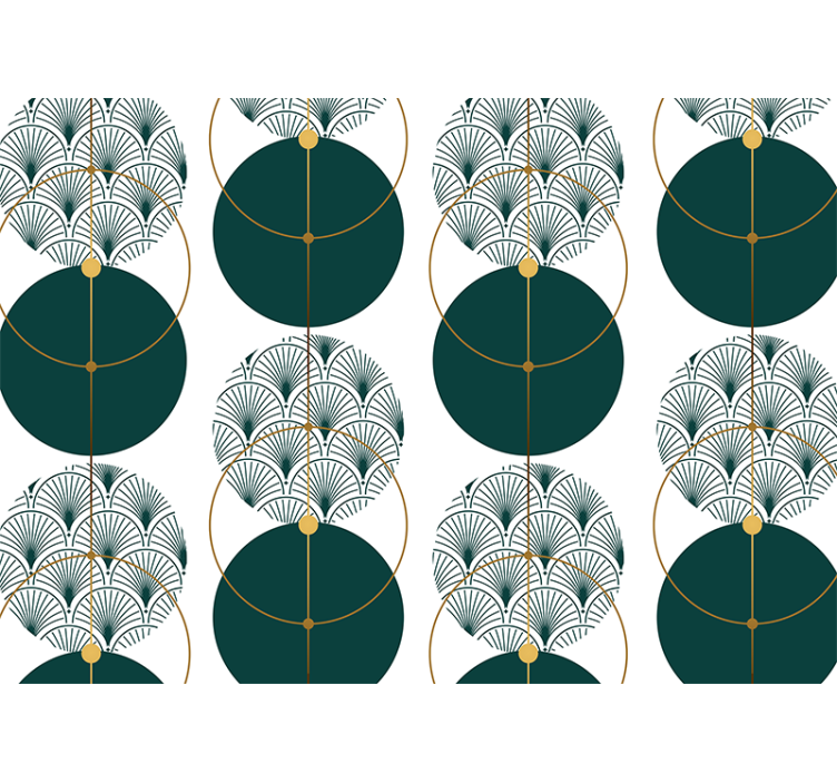 Tekstūros sienų freska geometrinių ventiliatorių raštai - „Tenstickers“