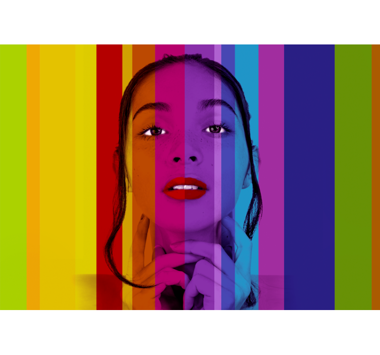 Meno sieniniai paveikslai spalvingi portretai - „Tenstickers“