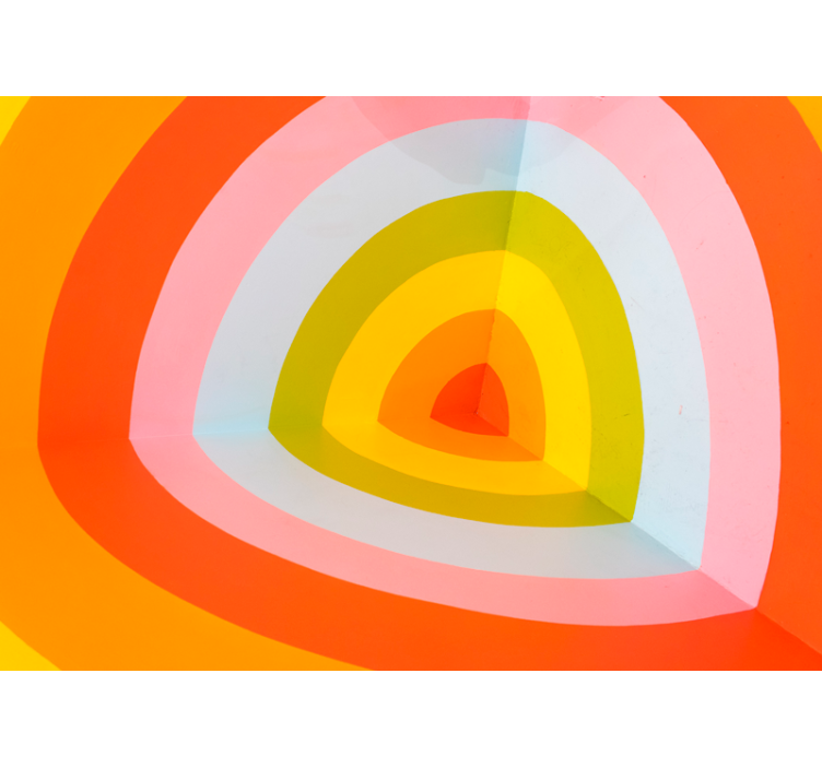 Abstraktus sienų freska spalvingi sluoksniuoti arkos - „Tenstickers“