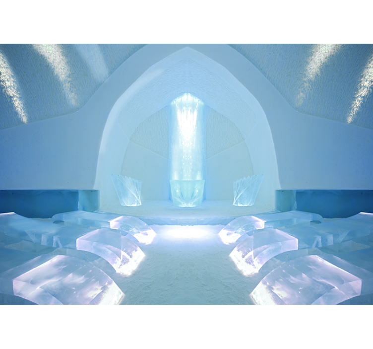 Gamtos sienų tapyba ledinio kristalo šventovė - „Tenstickers“