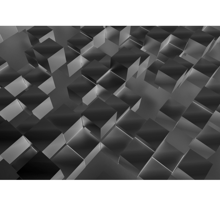 Tekstūros sienų freska trimatiai kubai - „Tenstickers“