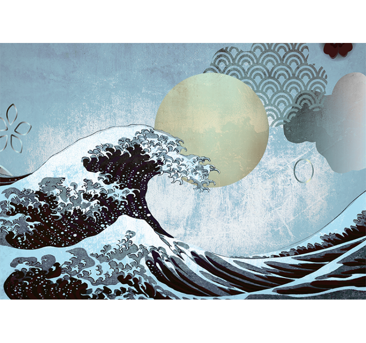 Bangų rytietiško meno gamtos sienų tapyba - „Tenstickers“