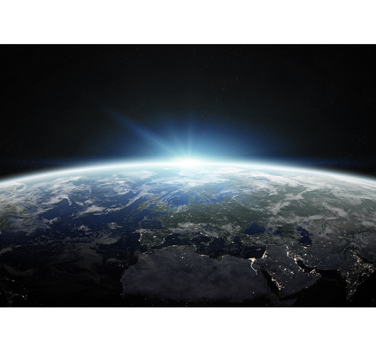 Žemės perspektyvos vaizdas erdvės sienų freska - „Tenstickers“