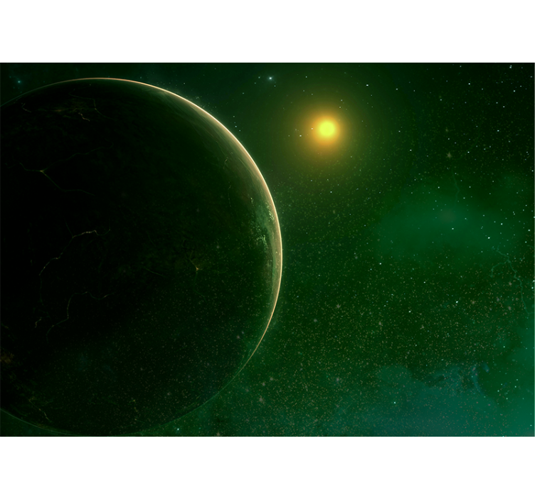 Erdvės sienų freska planetinėse dangaus scenose - „Tenstickers“