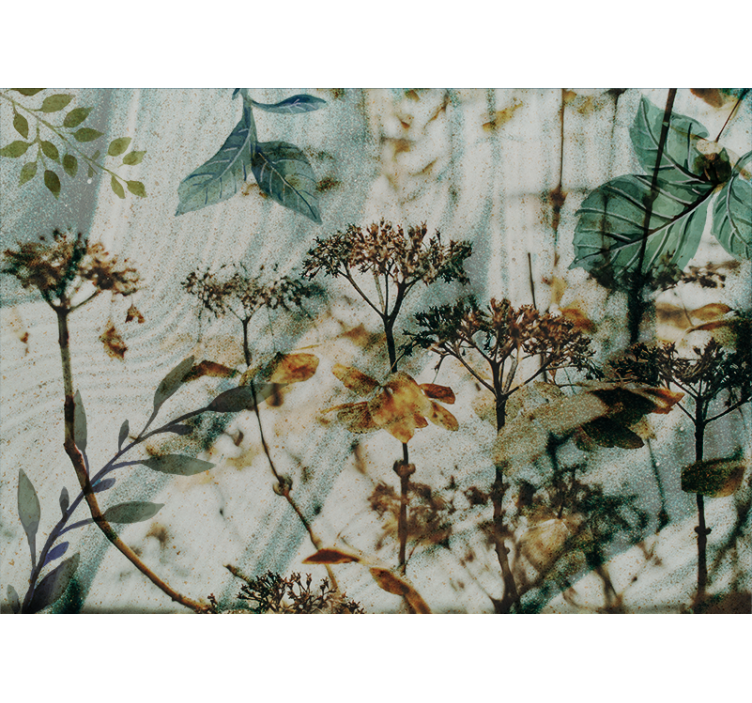 Gėlių sienos freska su augalų kompozicija - „Tenstickers“