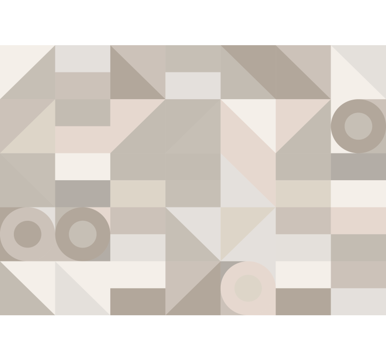 Tekstūros sienų freska geometrinių raštų formomis - „Tenstickers“