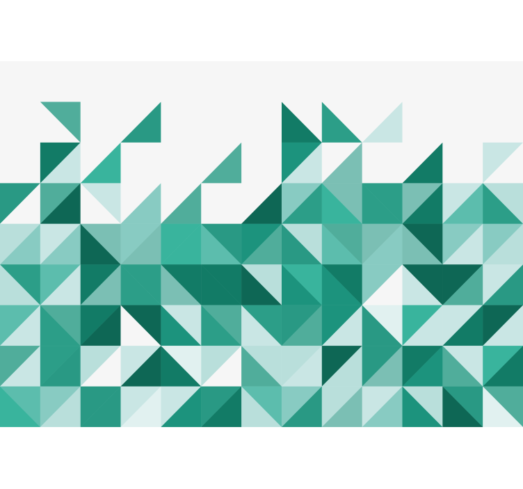 Abstraktus sienų freska geometrinių trikampių raštas - „Tenstickers“