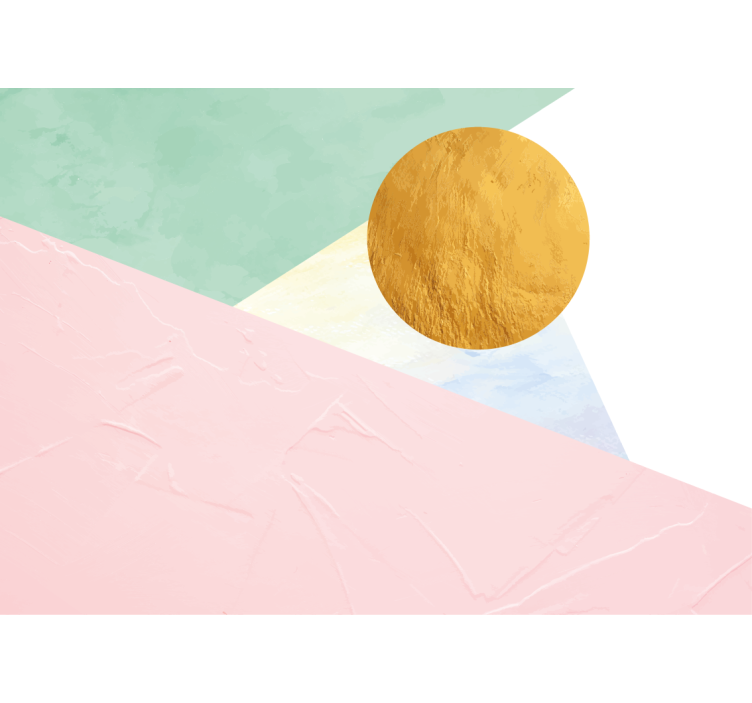 Abstraktus sienų freska elegantiškos geometrinės formos - „Tenstickers“