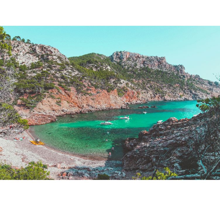 Peizažo sienos freska Ąžuolų įlankos vaizdas - „Tenstickers“