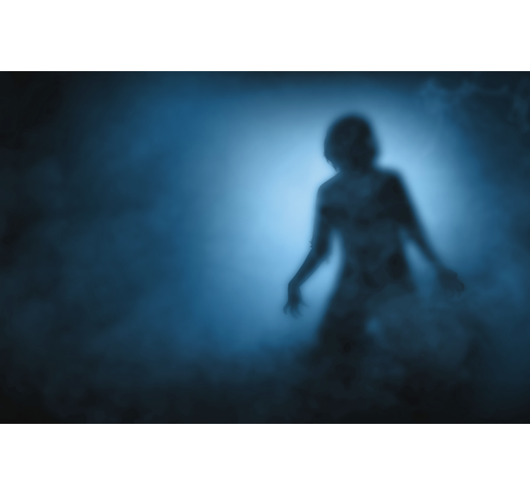 Zombių silueto tapetai - „Tenstickers“