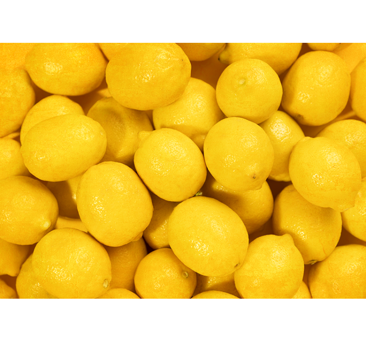 Citrinos virtuvės sienos freska - „Tenstickers“