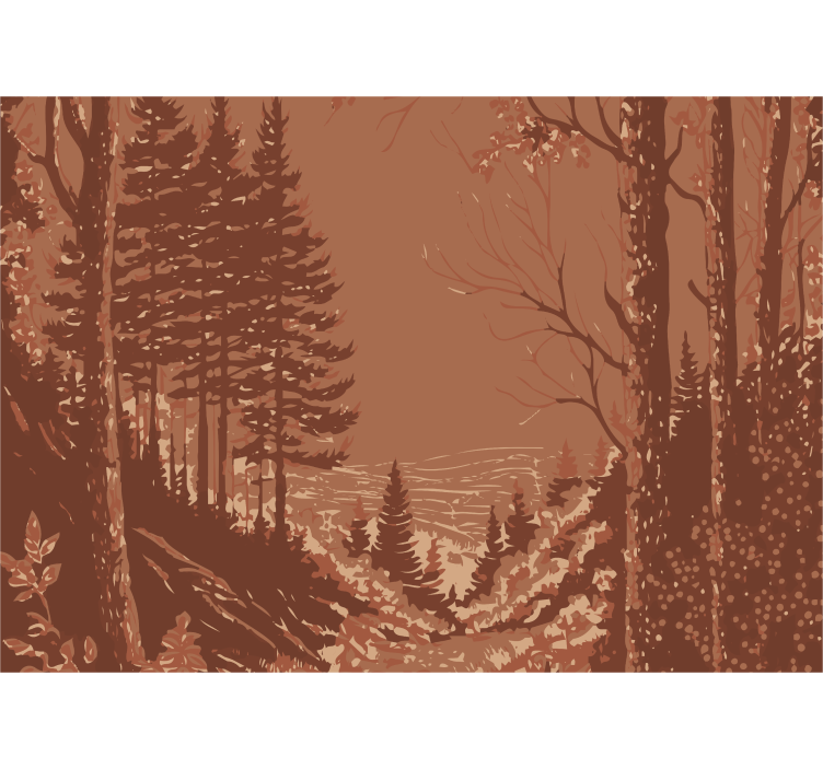 Gamtos abstraktus dizainas Fototapetai terakotos - „Tenstickers“